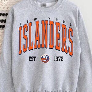 New York Islanders Ice Hockey Sweatshirt 1972 New York Hockey Shirt Sweater